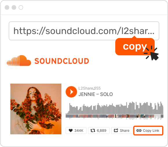 Copy SoundCloud Link